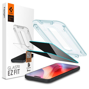 Скло Spigen ПРИВАТИЗАЦІЯ GLAS.TR "EZ FIT" IPhone 2-УПАКОВКА 16 ПРО КОНФІДЕНЦІЙНІСТЬ