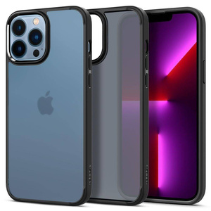 Hülle SPIGEN ULTRA HYBRID iPhone 13 PRO MAX MATTE FROST SCHWARZ FALL