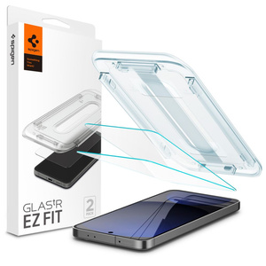 Vidrio Templado Spigen GLAS.TR "EZ FIT" pAQUETE DE 2 GALAXY S24 FE CLEAR