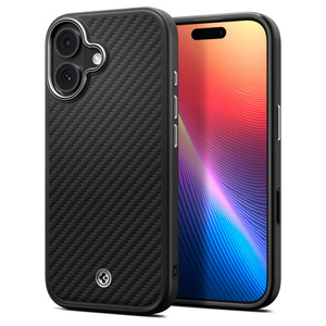 Корпус Spigen IPhone 17 ENZO ARAMID "T" Mag MagSafe ЧОРНИЙ/СРІБЛЯСТИЙ