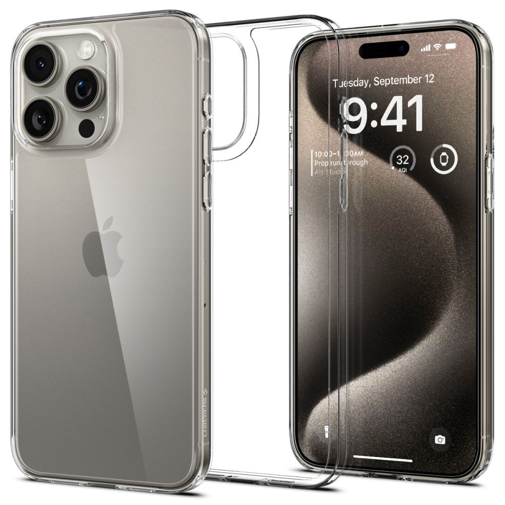 Case Spigen Airskin Hybrid iPhone 15 Pro Max Crystal Clear Case