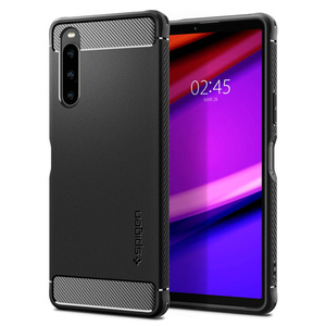 Funda Spigen Rugged Armor Sony Xperia 10 V MATTE Negro Case