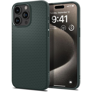 Hülle Spigen Liquid Air iPhone 15 Pro Max Abyss Grün Case