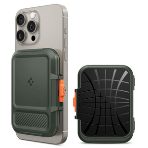 WALLET MagASEF Spigen LOCK FIT UNIVERSAL CARD HOLDER KHAKI GREEN