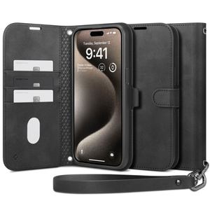 Case Spigen Wallet "s" Pro iPhone 15 Pro Max Black Case