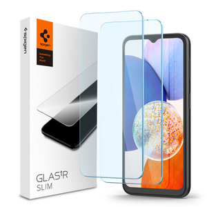 Tempered Glass Spigen Glas.tr Slim 2er-Pack Galaxy A14 5G Klar