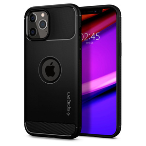 SPIGEN Rugged Armor iPhone 12 Pro Matte Schwarz Hülle