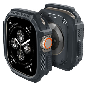 Coque Spigen Rugged Armor Apple Watch Ultra 1 / 2 (49 Mm) Gris foncé Case