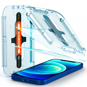 SPIGEN Glas.tr "ez Fit" 2er-Pack iPhone 12 12 Pro gehärtetes Glas