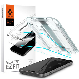 Verre trempé Spigen iPhone 15 Plus Glas.tr "ez Fit" 2-pack