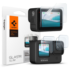 Загартоване скло Spigen Glas.tr Slim + Плівка 2 комплекти Gopro Hero 9 / 10 / 11 / 12 Clear