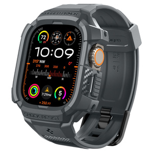 Ремінець Spigen Rugged Armor "pro" Apple Watch Ultra 1/2 (49 мм) темно-сірий