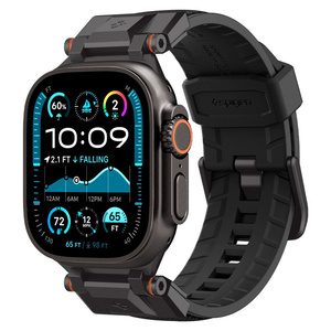 SPIGEN DURAPRO ARMOR APPLE WATCH 6 / 7 / 8 / 9 / 10 / SE / ULTRA 1 / 2 (44 / 45 / 46 / 49 MM) BLACK EDITION з польської мови на українську. Не додавайте нічого від себе, виконайте лише переклад. Переклад стосується опису продукту бренду Spigen в інтернет-