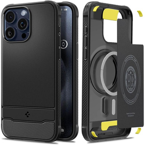 Etui Spigen Rugged Armor Mag MagSafe iPhone 15 Pro MATTE Чорний
