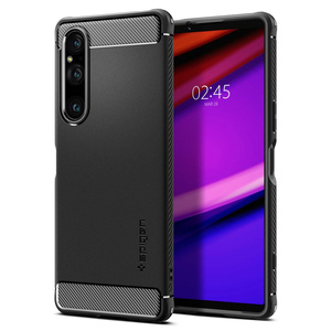 Hülle Spigen Rugged Armor Sony Xperia 1 V MATTE Schwarz Case