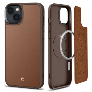 Etui Spigen IPhone 14+ КИРИЛО КАЮК Mag MagSafe SADDLE BROWN