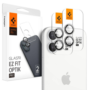Spigen IPhone ЗАХИСНИЙ ЧОХОЛ ДЛЯ КАМЕРИ OPTIK PRO GLAS.TR "EZ FIT" ЗАХИСНИЙ ЧОХОЛ ДЛЯ КАМЕРИ 2-PACK 16/16 PLUS КРИШТАЛЕВО ЧИСТИЙ