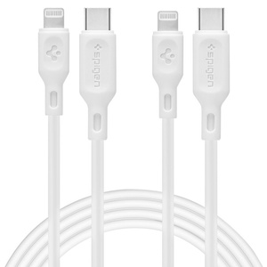 Кабель Spigen ОСВІТЛЮВАЛЬНИЙ КАБЕЛЬ DURASYNC MFI 2PACK 100CM WHITE