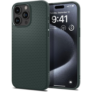 Hülle Spigen Liquid Air iPhone 15 Pro Abyss Grün Case