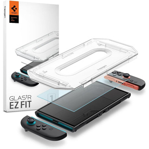 GEHÄRTETES GLAS SPIGEN GLAS.TR "EZ FIT" 2-PACK NINTENDO SWITCH 2 KLAR