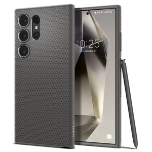 Case Spigen Liquid Air Samsung Galaxy S24 Ultra Marble Grey Case