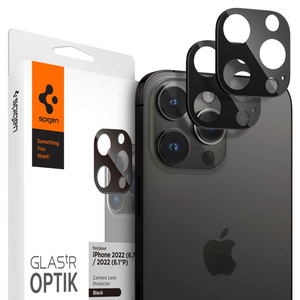 ЗАХИСТ ДЛЯ КАМЕРИ Spigen OPTIK.TR ЗАХИСТ ДЛЯ КАМЕРИ 2ШТ 14 Pro / 14 Pro Max / 15 Pro / 15 Pro Max BLACK