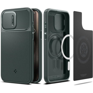 Etui Spigen Optik Armor Mag MagSafe iPhone 15 Pro Abyss Green Case