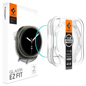 ЗАГАРТОВАНЕ СКЛО SPIGEN SAMSUNG GALAXY WATCH 8 40 MM GLAS.TR "EZ-FIT" 2-ШТУКИ ПРОЗОРЕ