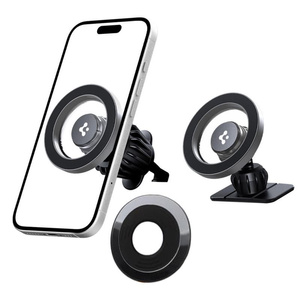 SOPORTE SPIGEN MFT13 MAGNÉTICO MAGSAFE PARA SALPICADERO Y VENTILACIÓN DE COCHE PLATEADO