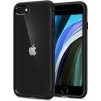 Etui SPIGEN iPhone SE 2022 2020 7 8 Ultra Hybrid Black Czarne Case Apple