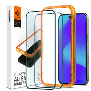 Szkło hartowane Spigen ALM GLASS FC 2PACK IPhone 14 PRO MAX BLACK