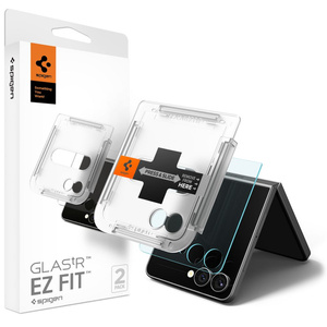 VIDRIO TEMPLADO SPIGEN GLAS.TR "EZ FIT" HD 2-PACK GALAXY Z FLIP 7 TRANSPARENTE