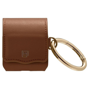 Etui на słuchawki Spigen LA Manon Apple Airpods Leather Brown Case