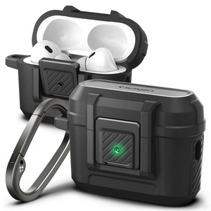 Etui Spigen LOCK FIT AIRPODS PRO 1/2 MATTE ЧОРНИЙ