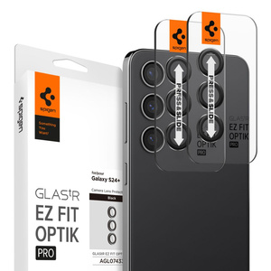 Camera Cover Spigen Optik.tr "ez Fit" Camera Protector 2-pack Samsung Galaxy S24+ Plus Negro