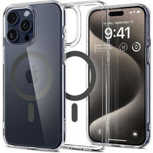 Funda Spigen Ultra Hybrid Mag MagSafe iPhone 15 Pro Max Grafito Case