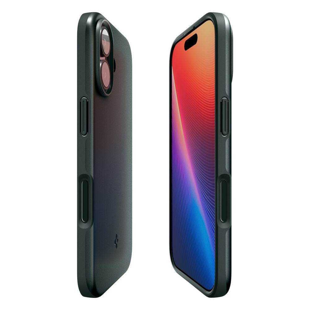 Kolor Abyss Green – etui Spigen Thin Fit Mag do iPhone 17