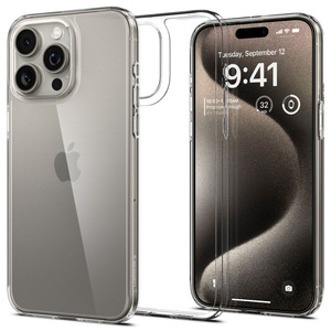 Case Spigen Airskin Hybrid iPhone 15 Pro Max Crystal Clear Case