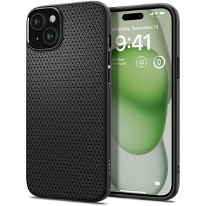 Etui Spigen Liquid Air iPhone 15 Plus MATTE Чорний Case