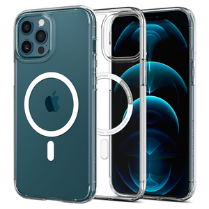 Etui Spigen Ultra Hybrid Mag iPhone 12/12 Pro White прозорий Case