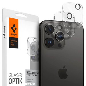 ЗАХИСТ ДЛЯ КАМЕРИ Spigen OPTIK.TR ЗАХИСТ ДЛЯ КАМЕРИ 2ШТ IPhone 14 PRO / 14 PRO MAX CRYSTAL CLEAR