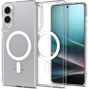 ETUI SPIGEN ULTRA HYBRID MAG MAGSAFE GALAXY S25 EDGE CLEAR/WHITE