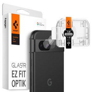 Spigen PROTECTOR DE CÁMARA OPTIK.TR "EZ FIT" PROTECTOR DE CÁMARA 2-PACK GOOGLE PIXEL 8A CLEAR