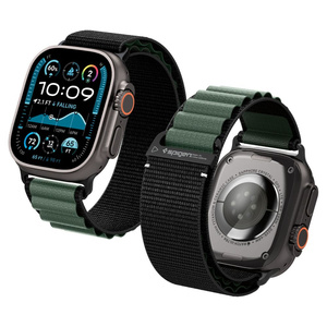 Spigen WBF1 BAND Apple Watch 6 / 7 / 8 / 9 / 10 / SE / ULTRA 1 / 2 (44 / 45 / 46 / 49 MM) BLACK/GREEN