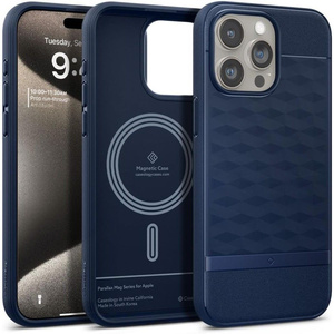 Funda Caseology Parallax Mag MagSafe iPhone 15 Pro Max Azul Medianoche Case