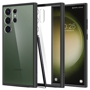 Etui Spigen Ultra Hybrid Samsung S23 Ultra Matte Black Czarny Case