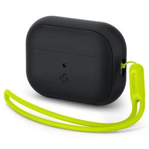 Etui Spigen Силіконовий ремінець Apple Airpods Pro 1/2 Black/фантомно-зелений Case