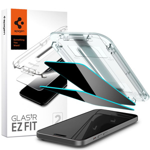 Tempered Glass Spigen Glas.tr "ez Fit" 2-packiPhone 15 /16 Privacy