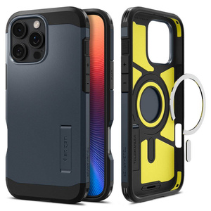 Funda Spigen Tough Armor Mag MagSafe IPhone 16 PRO MAX METAL PIZARRA