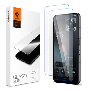 Загартоване скло Spigen GLAS.TR SLIM 2-ПАКЕТ НІЧОГО ТЕЛЕФОН 3 ПРОЗОРИЙ